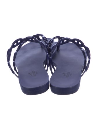 Hermès Island Chaîne d'Ancre Insignia Slides