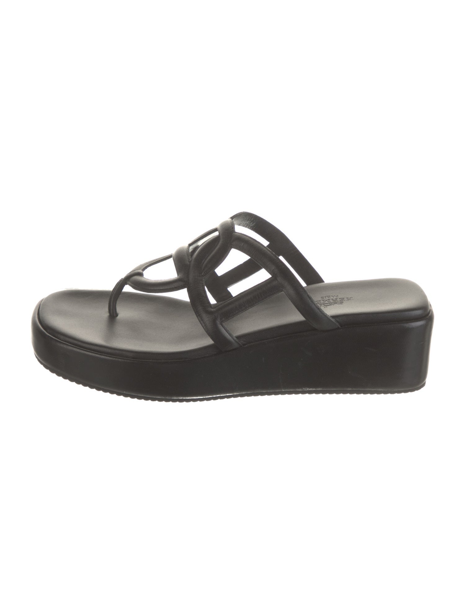 Hermès Gipsy Leather Slides