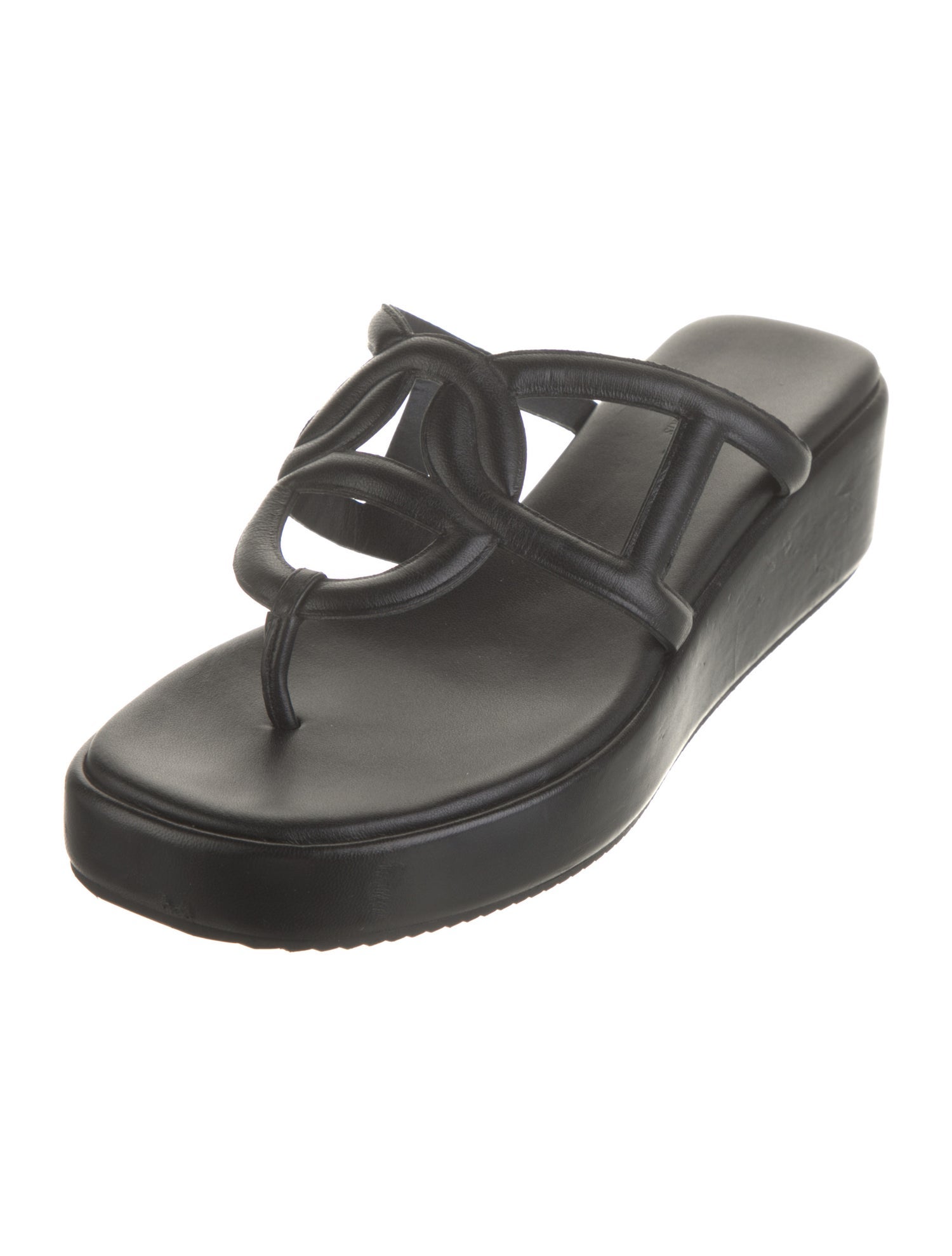 Hermès Gipsy Leather Slides