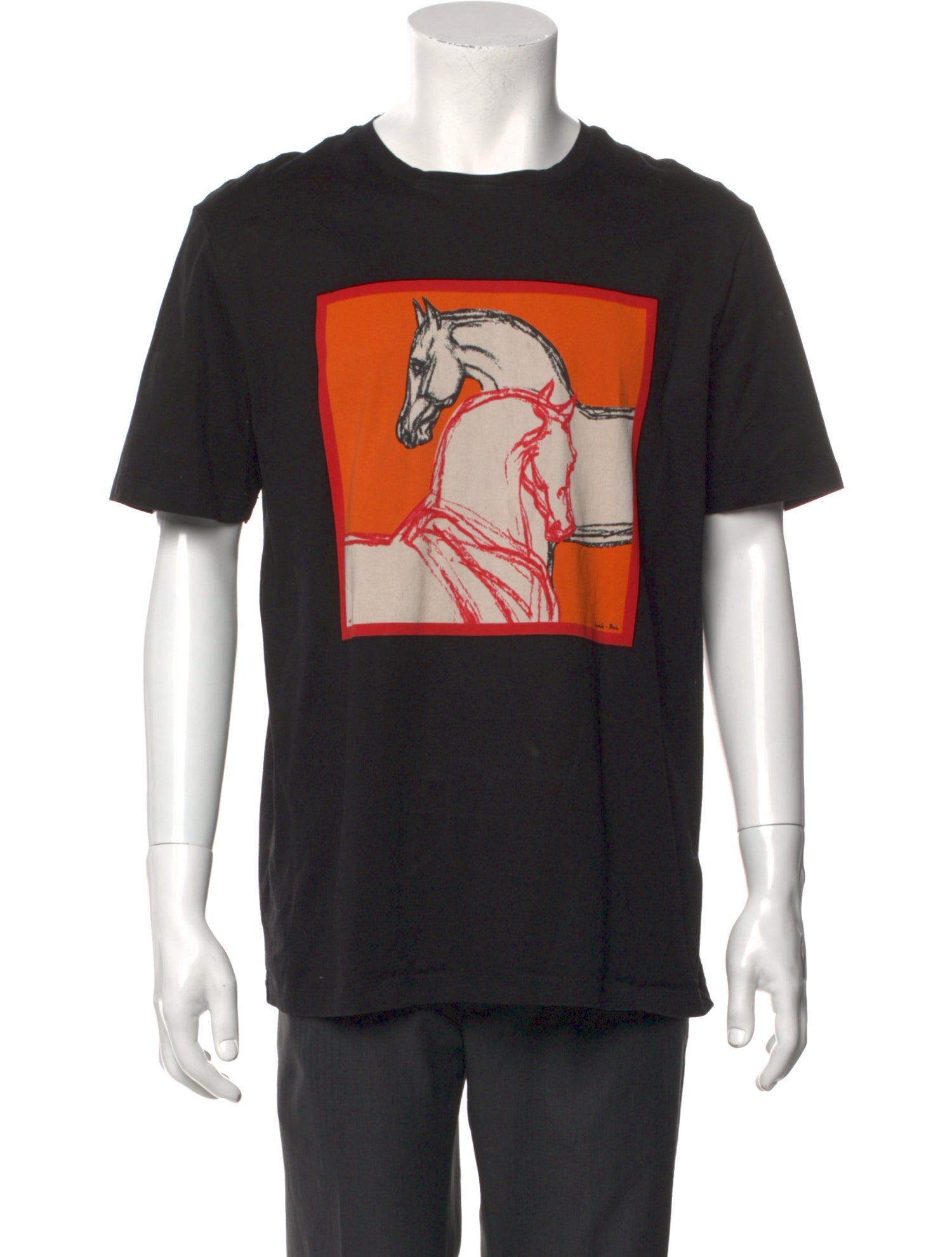 Hermès Graphic Print Crew Neck T-Shirt