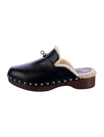 Hermès Carlotta Leather Mules