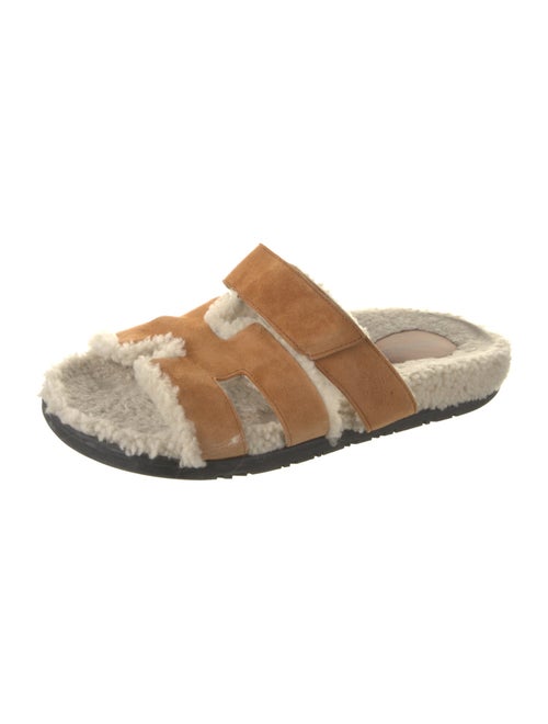 Hermès Chypre Suede Slides