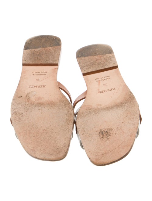 Hermès Amore Leather Slides