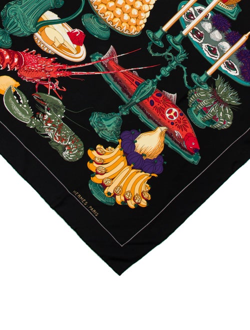Hermès Gastronomie Silk Scarf