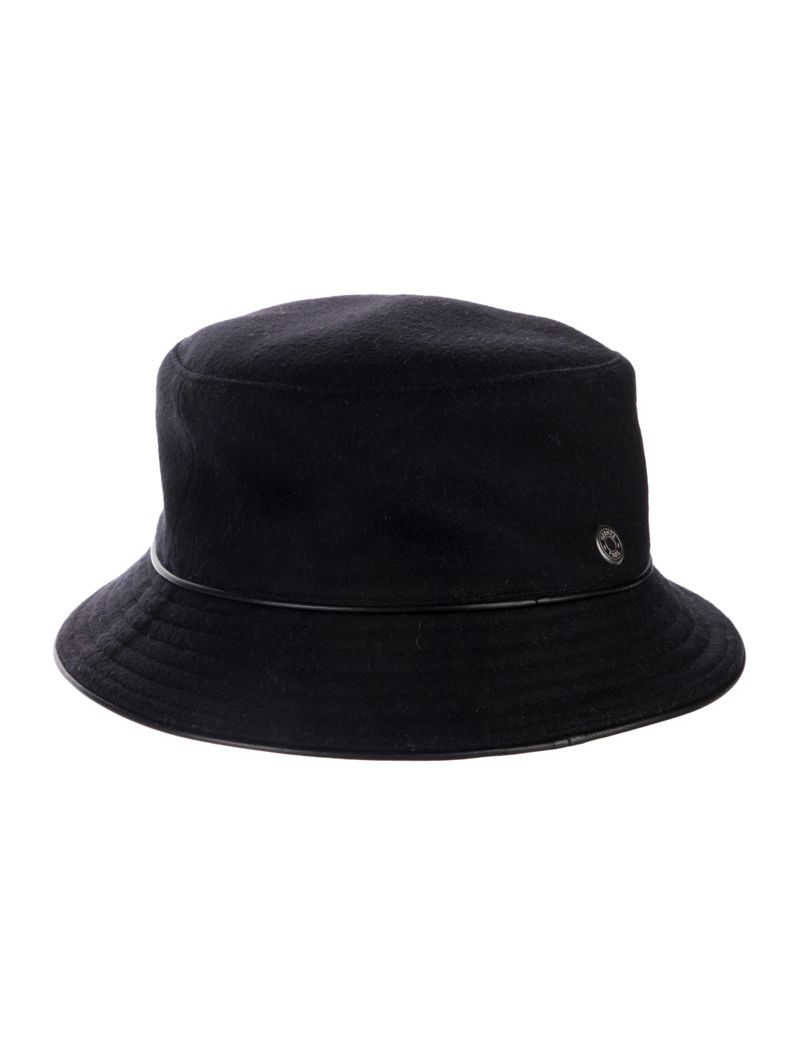 Hermès Leather Trimmed Bucket Hat