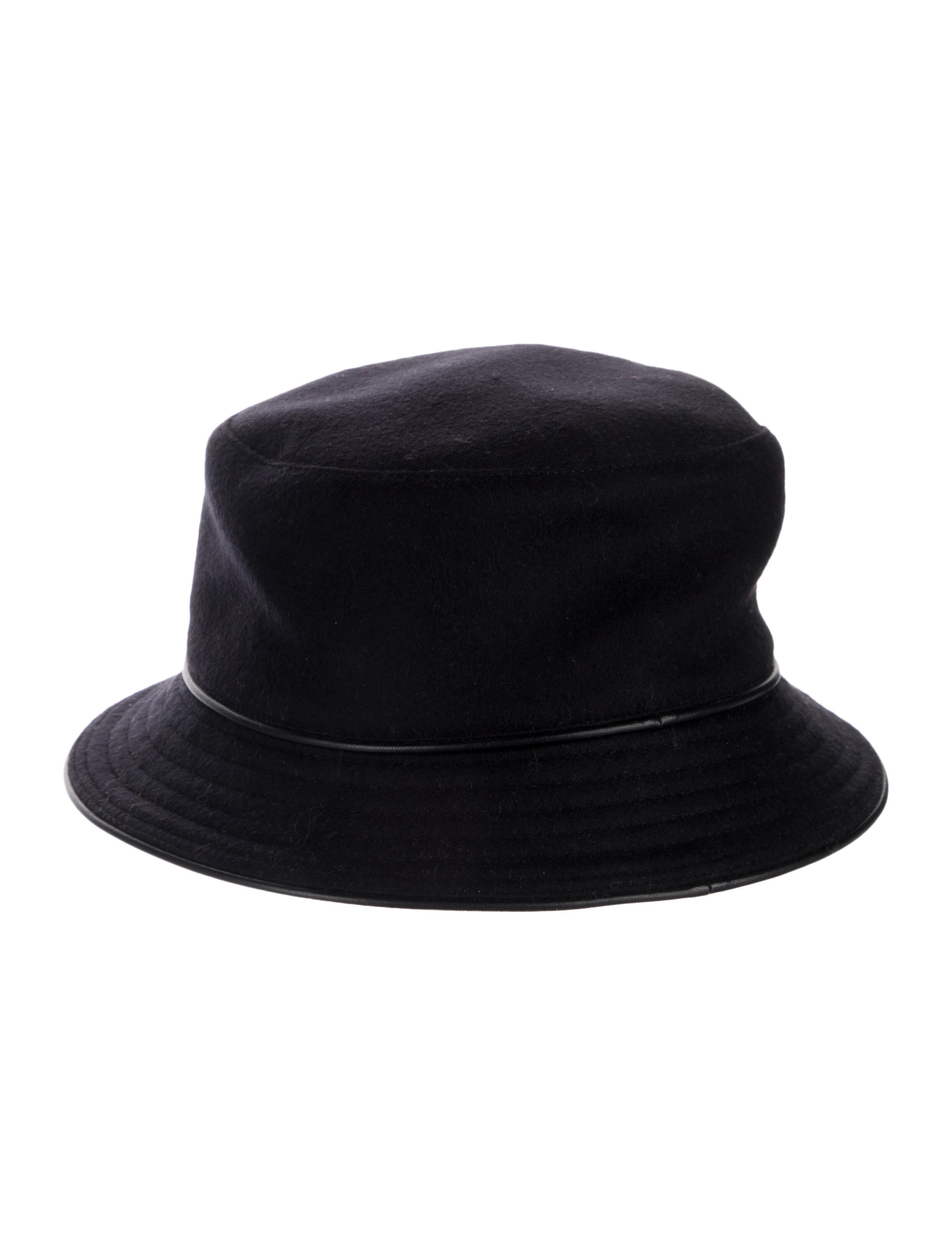 Hermès Leather Trimmed Bucket Hat