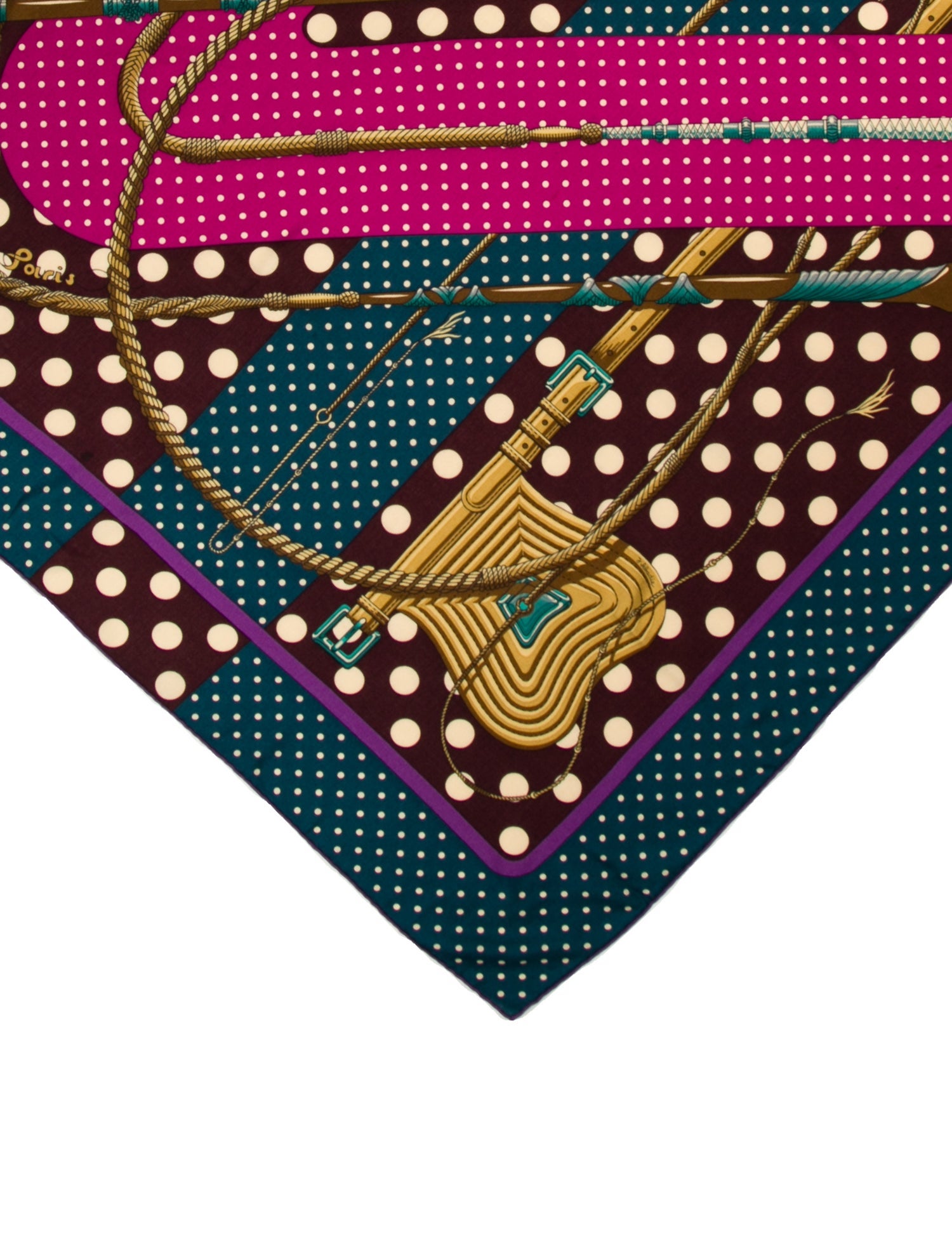 Hermès Clic Clac a Pois Cashmere Shawl w/ Tags