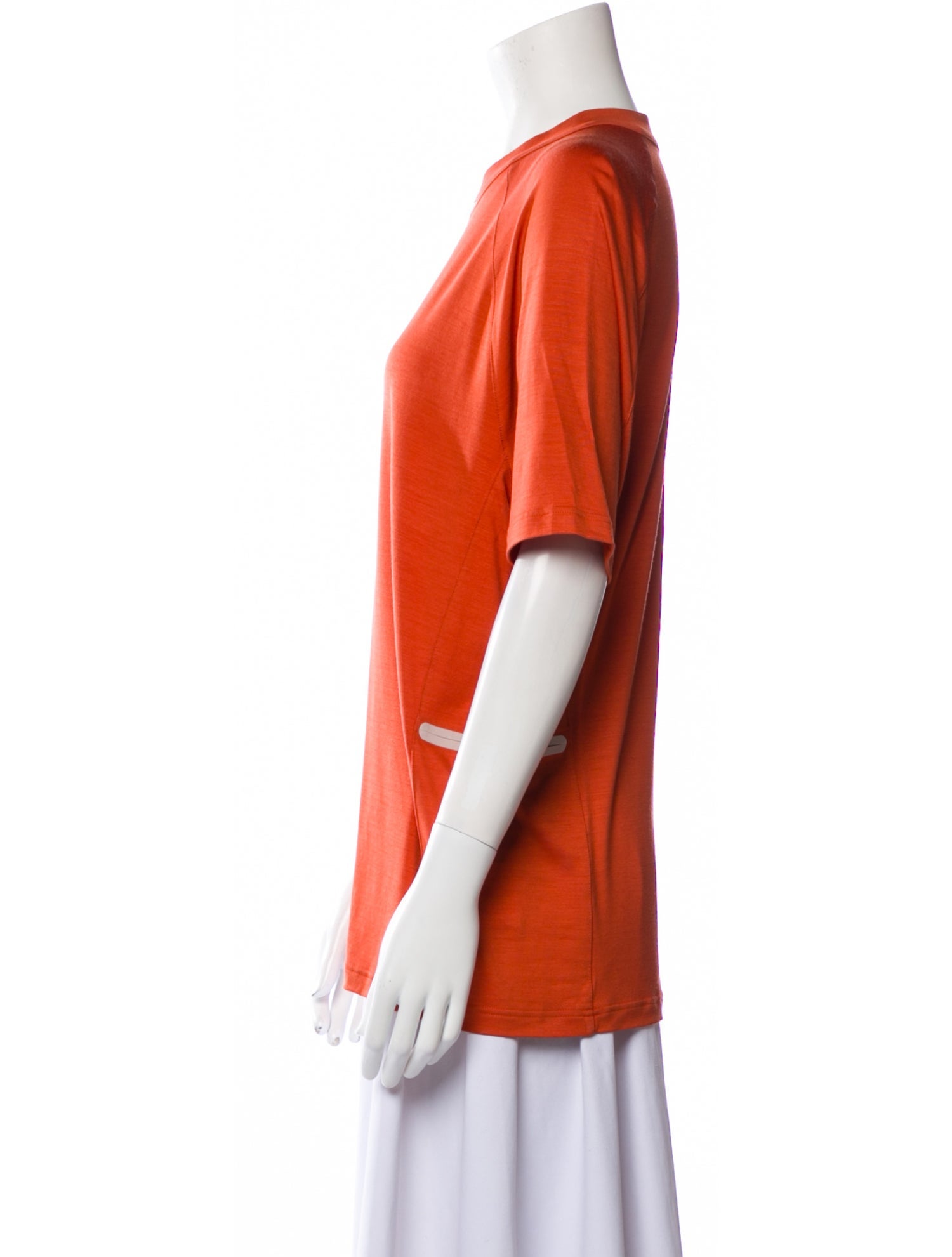 【Ganni】上品♪シャーレッドコットントップス Ganni Floral Print Scoop Neck Crop Top - Orange Tops