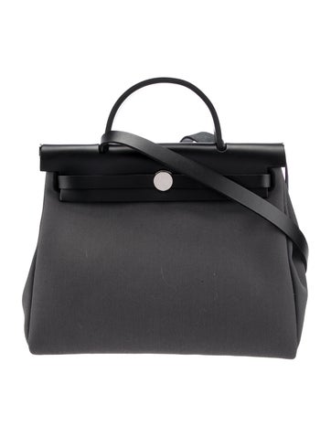 Hermès Shoulder Bags 2024 Toile Militaire & Vache Hunter Herbag Zip Retourne 31