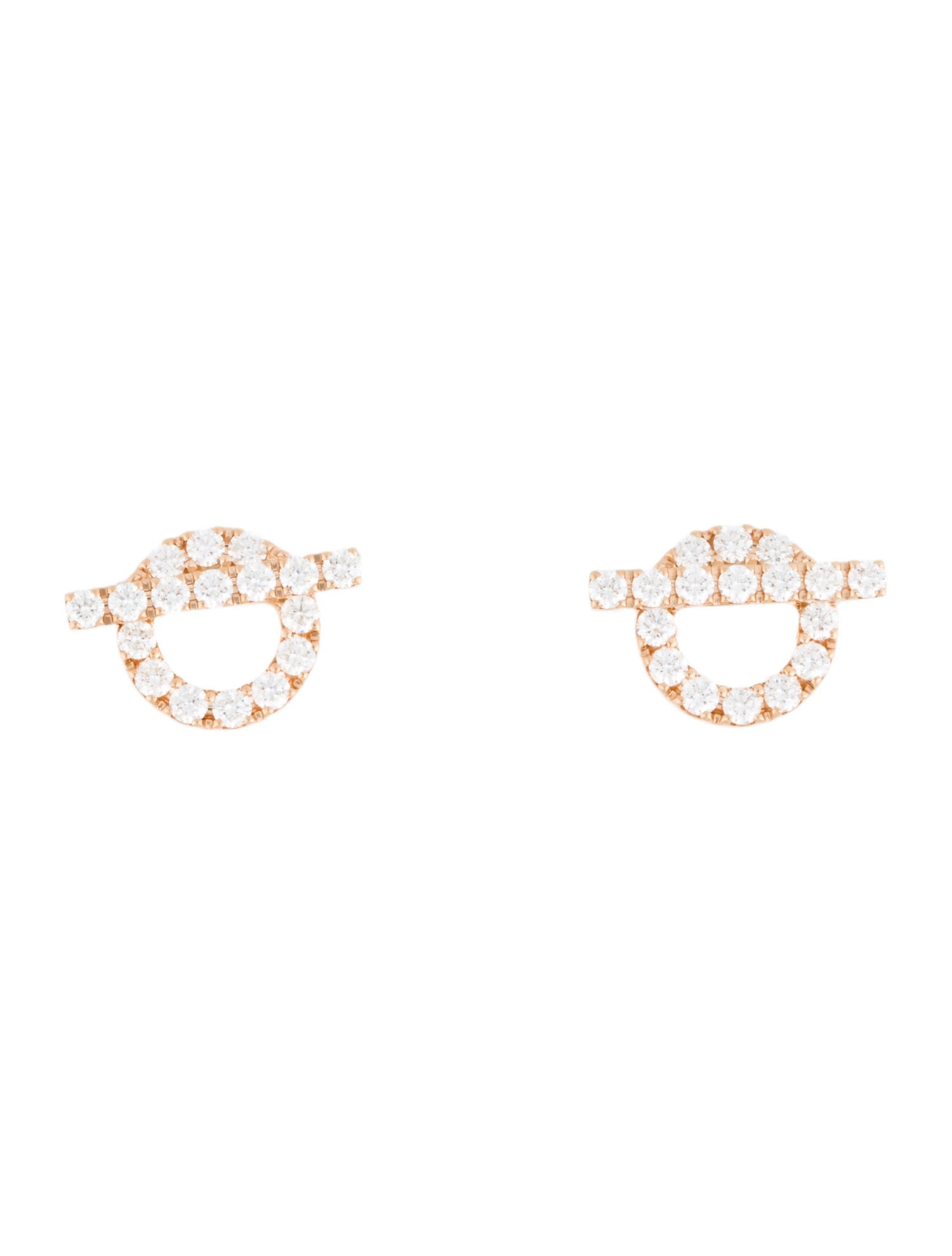 Hermès 18K Diamond Finesse Earrings