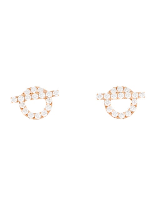 Hermès 18K Diamond Finesse Earrings