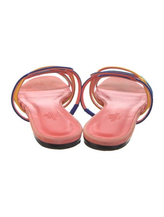 Hermès Olympe Suede Slides