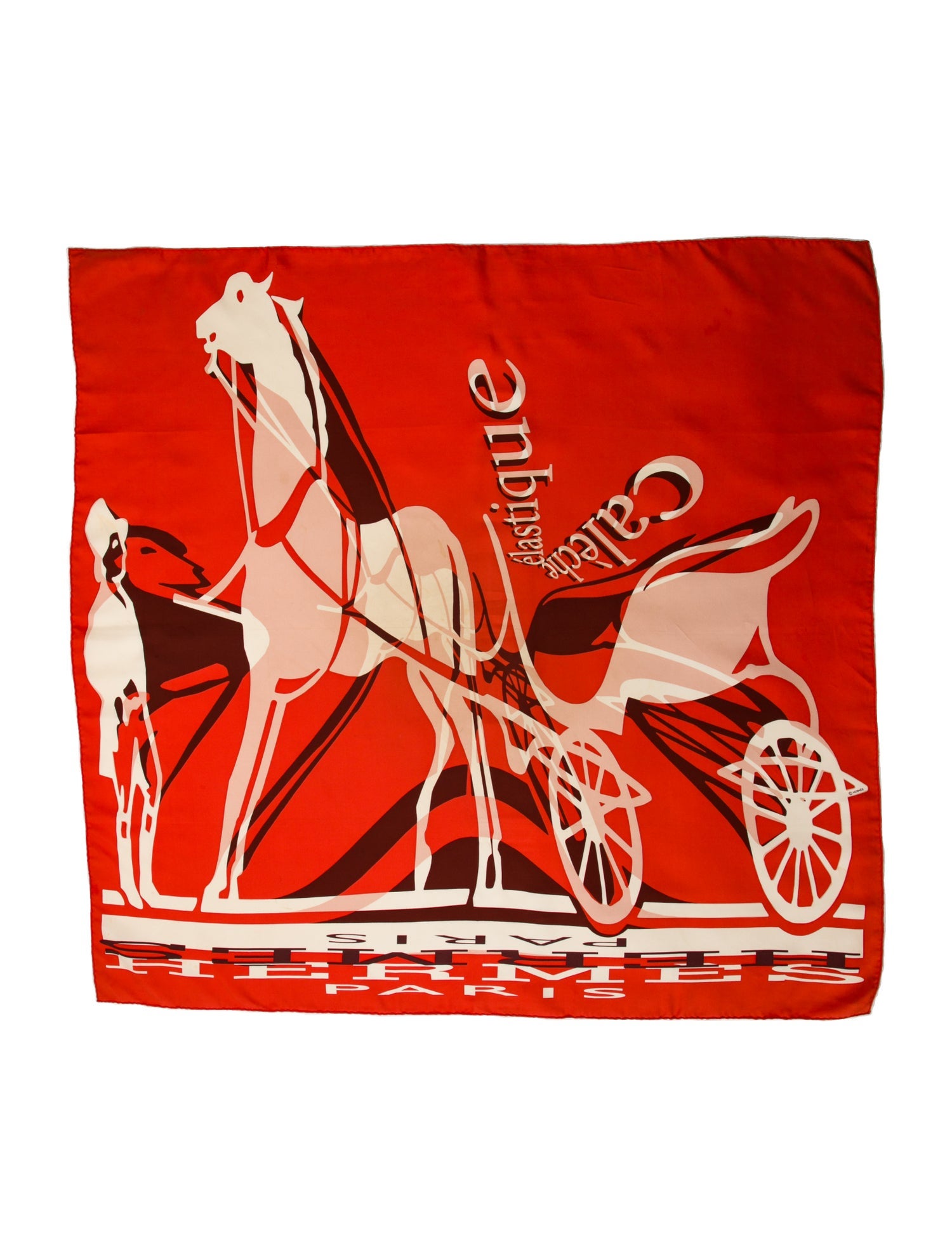 Hermès Calèche Élastique Silk Scarf