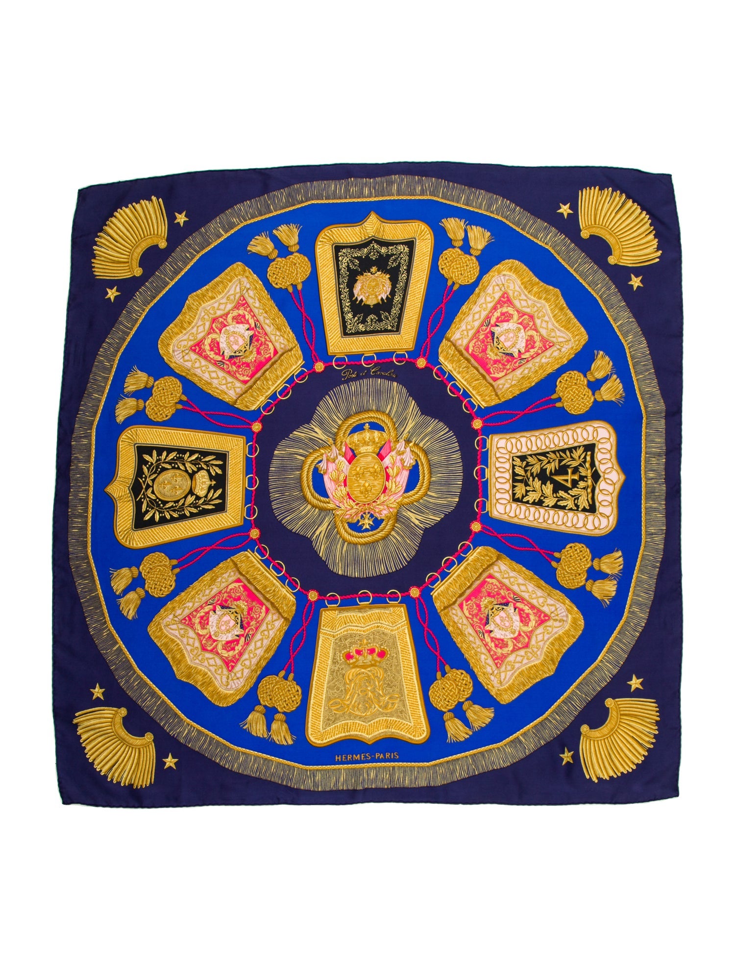 Hermès Poste et Cavalerie Silk Scarf