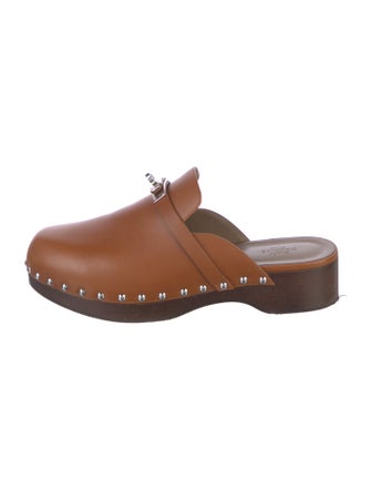Hermès Carlotta Leather Mules