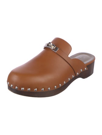 Hermès Carlotta Leather Mules