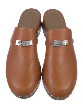 Hermès Carlotta Leather Mules