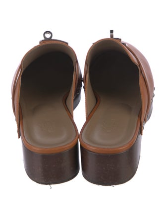 Hermès Carlotta Leather Mules
