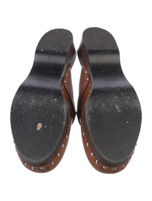 Hermès Carlotta Leather Mules