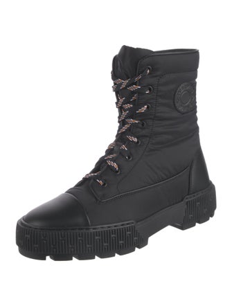 Hermès Fresh Nylon Combat Boots