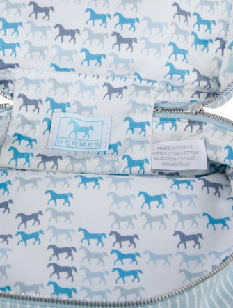 Hermès Kids Stripe Canvas Pouch