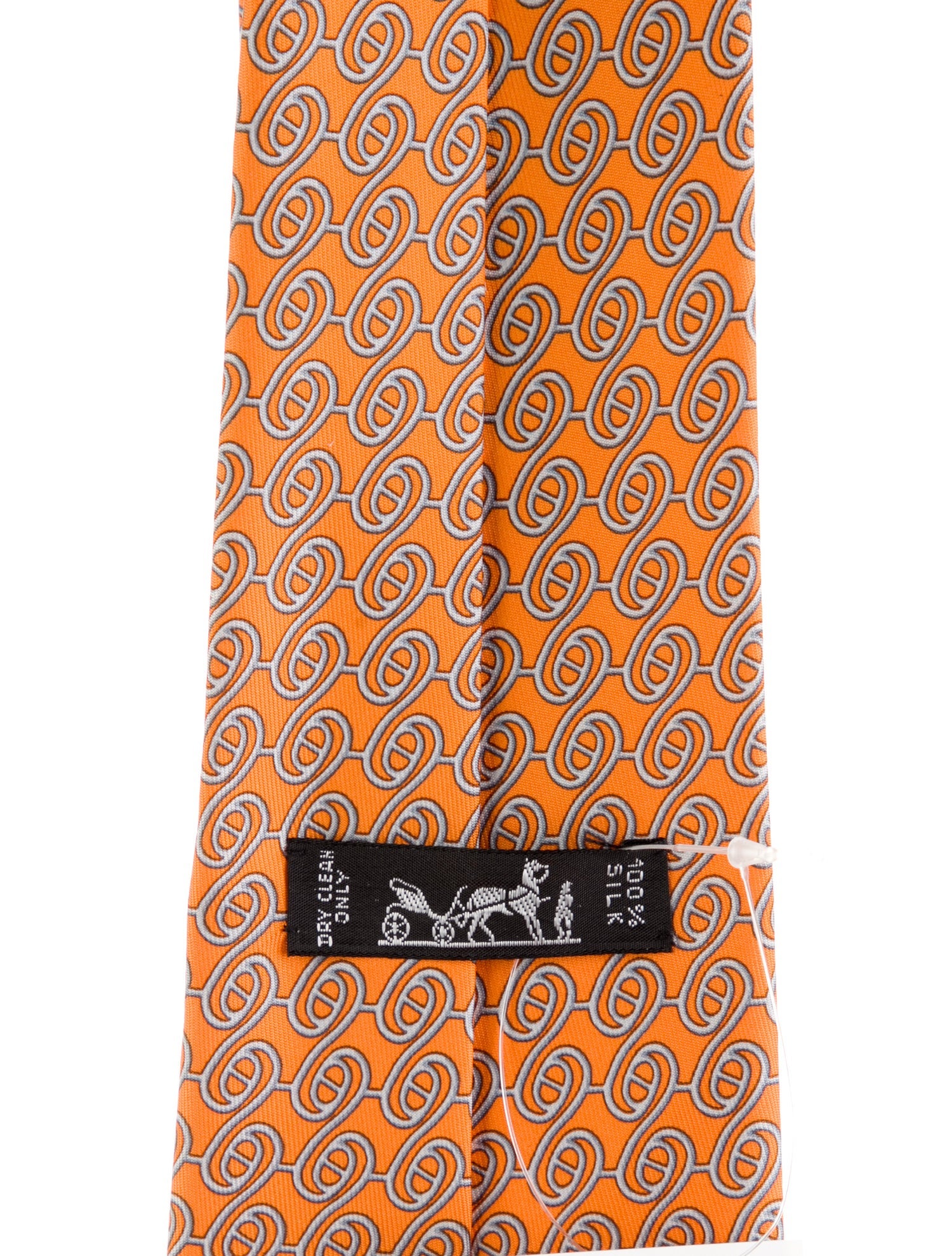 Hermès pattern silk tie