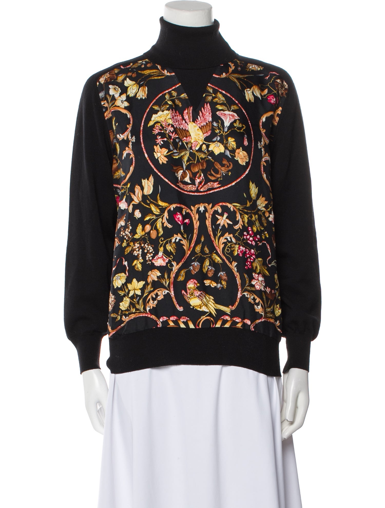 Hermès Wool Floral Print Sweater