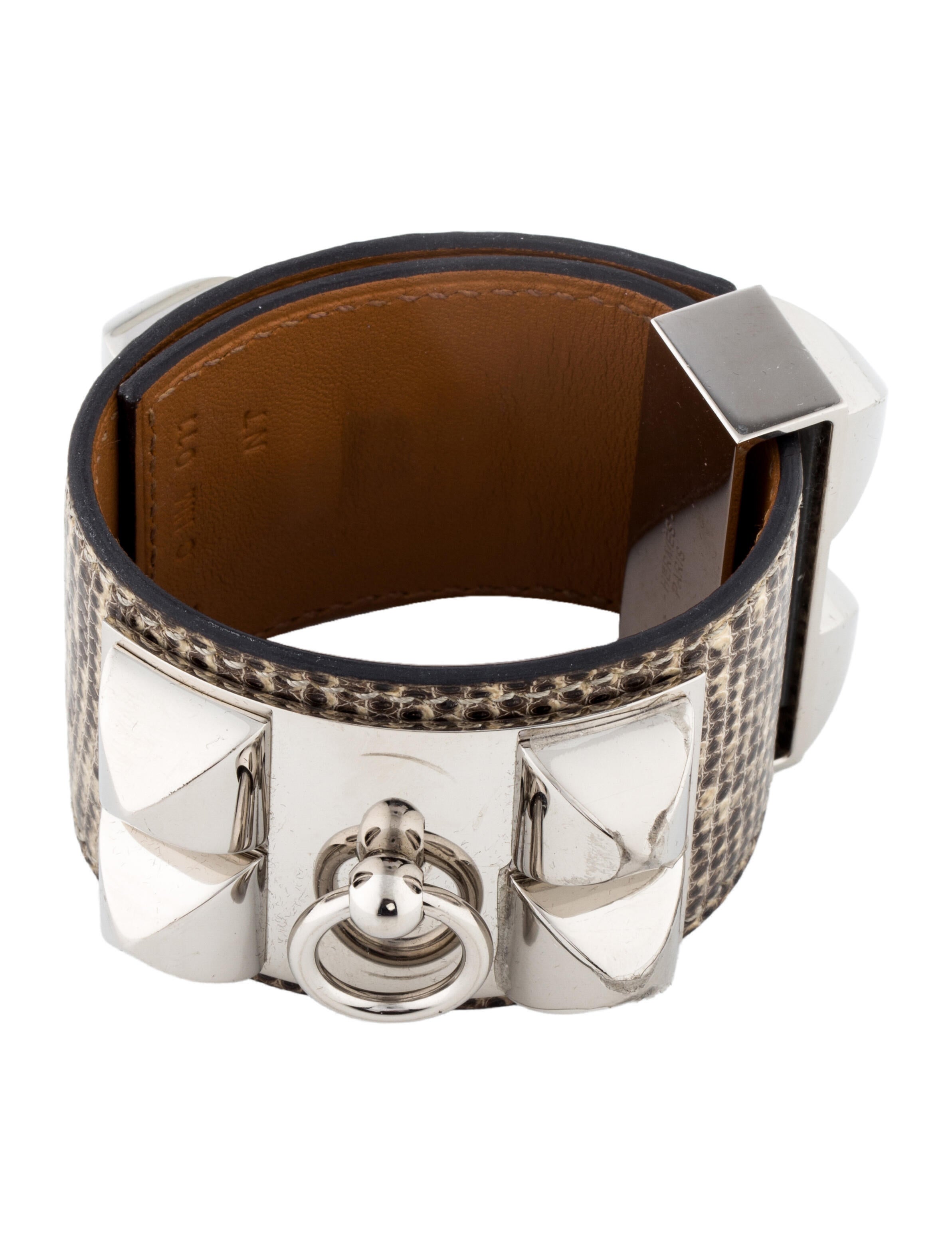 Hermès Lizard Collier De Chien Bracelet