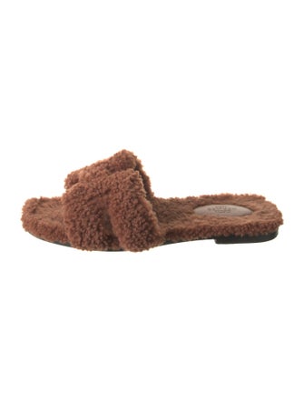 Hermès Oran Shearling Slides
