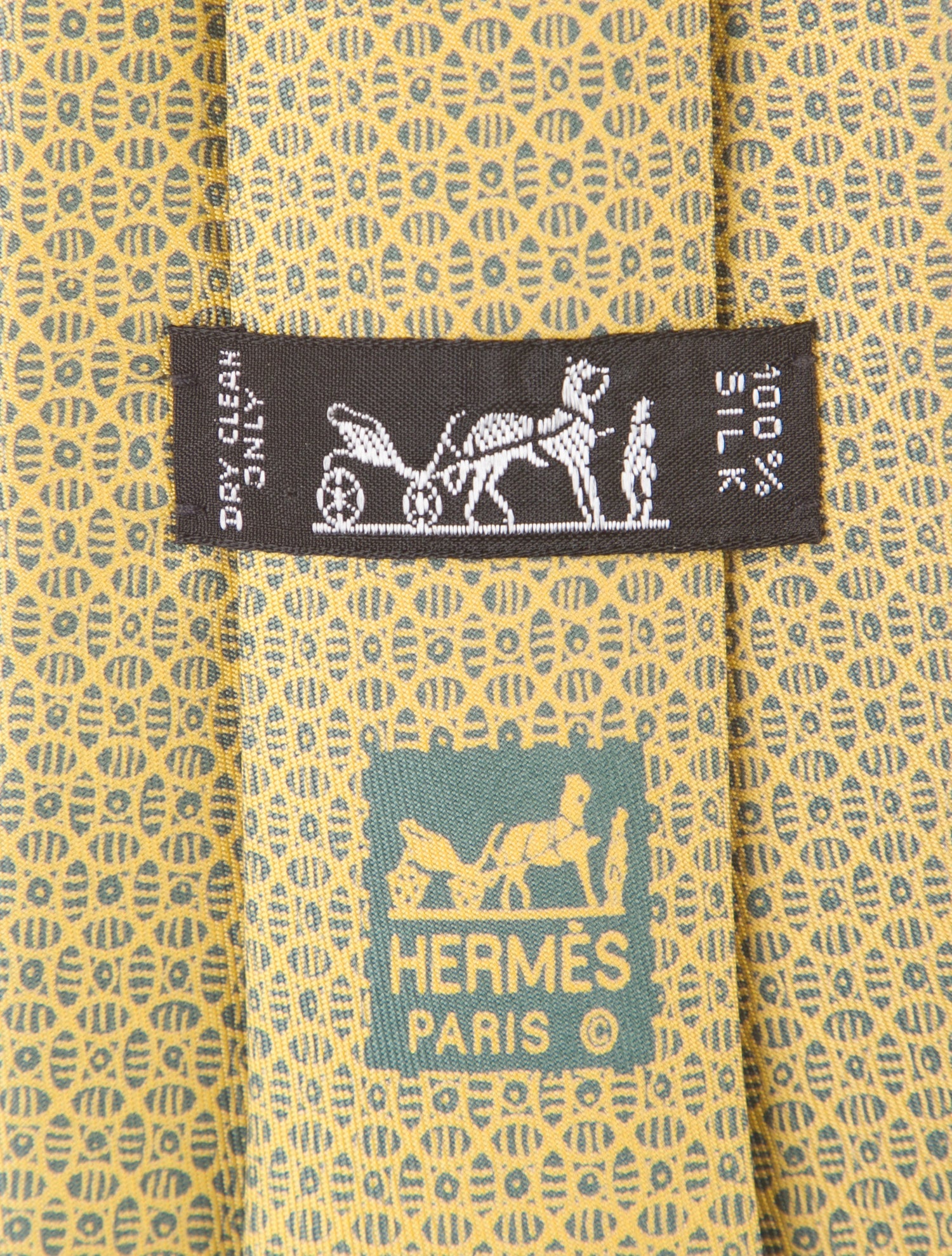 Hermès Pattern Silk Tie