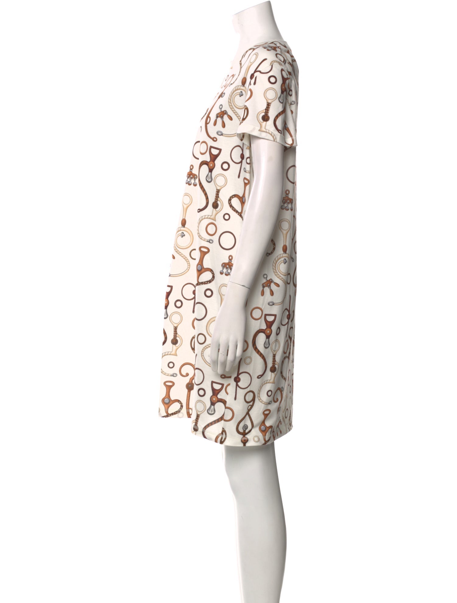 Hermès Printed Bateau Neckline Tunic
