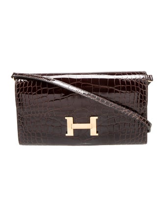 Hermès 2022 Shiny Alligator Mississippiensis Constance to Go