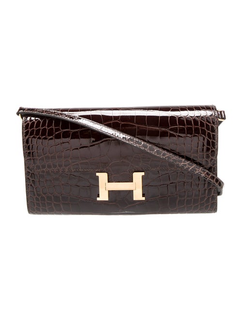 Hermès 2022 Shiny Alligator Mississippiensis Constance to Go