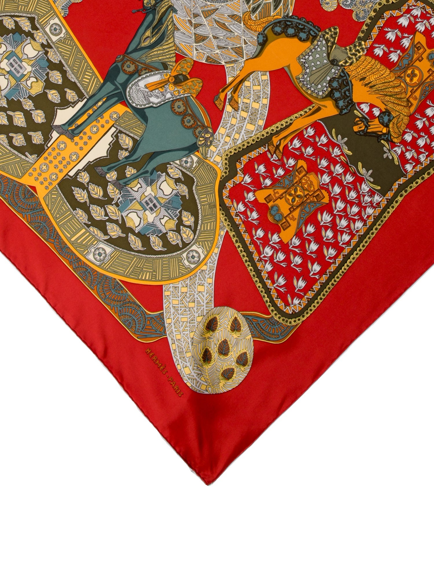 Hermès Art Des Steppes Silk Scarf