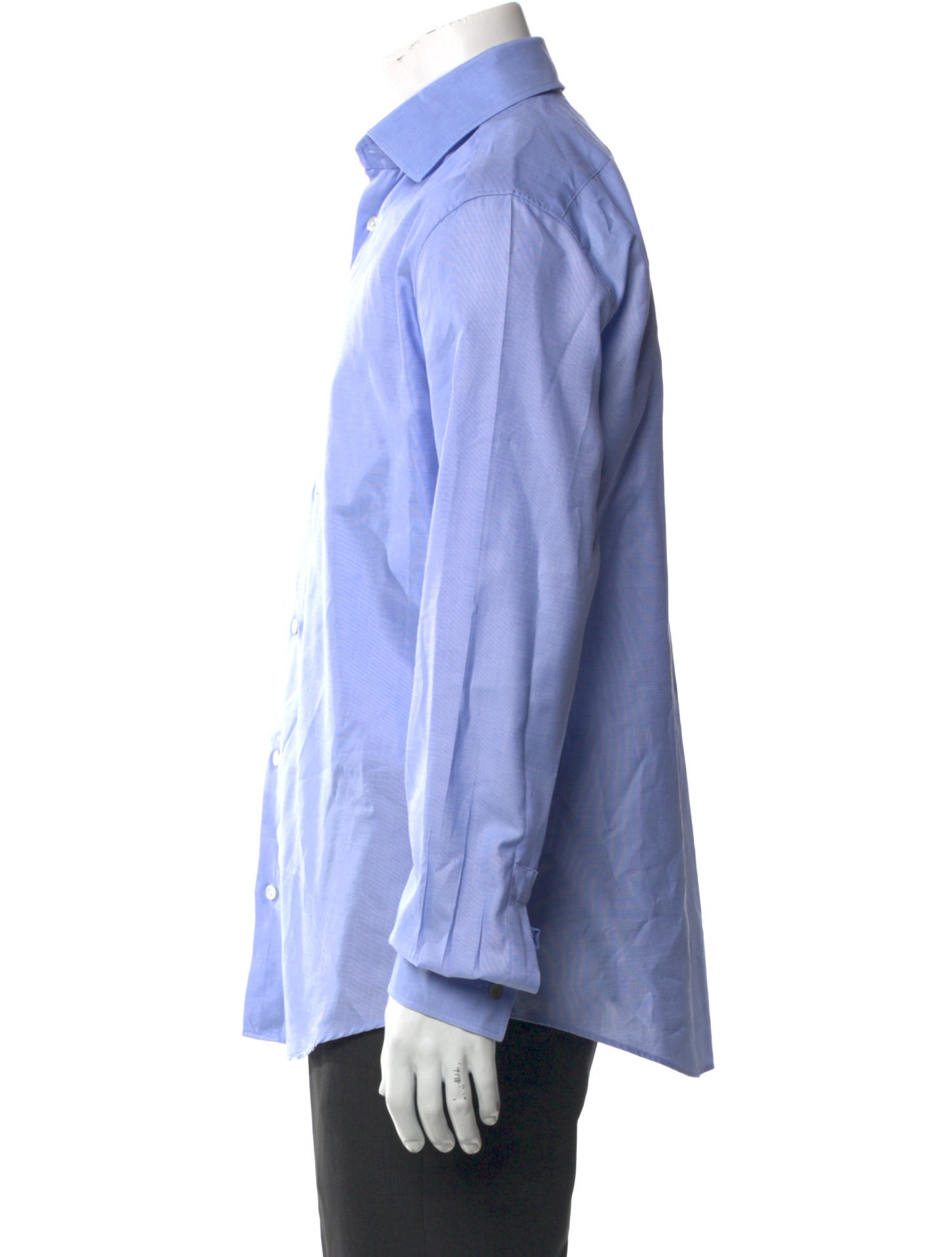 Hermès Striped Long Sleeve Dress Shirt