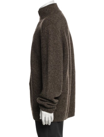 Hermès Wool Mock Neck Cardigan