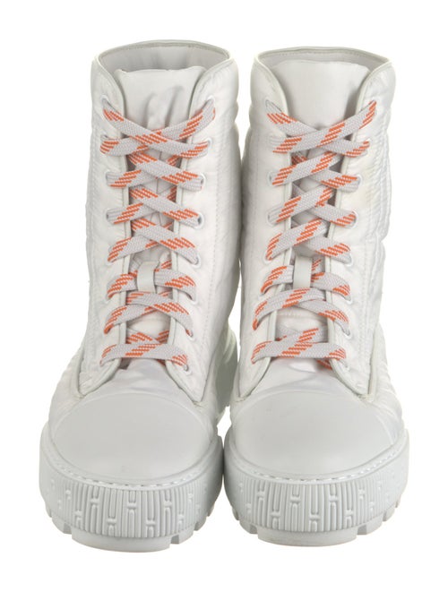 Hermès Fresh Nylon Combat Boots