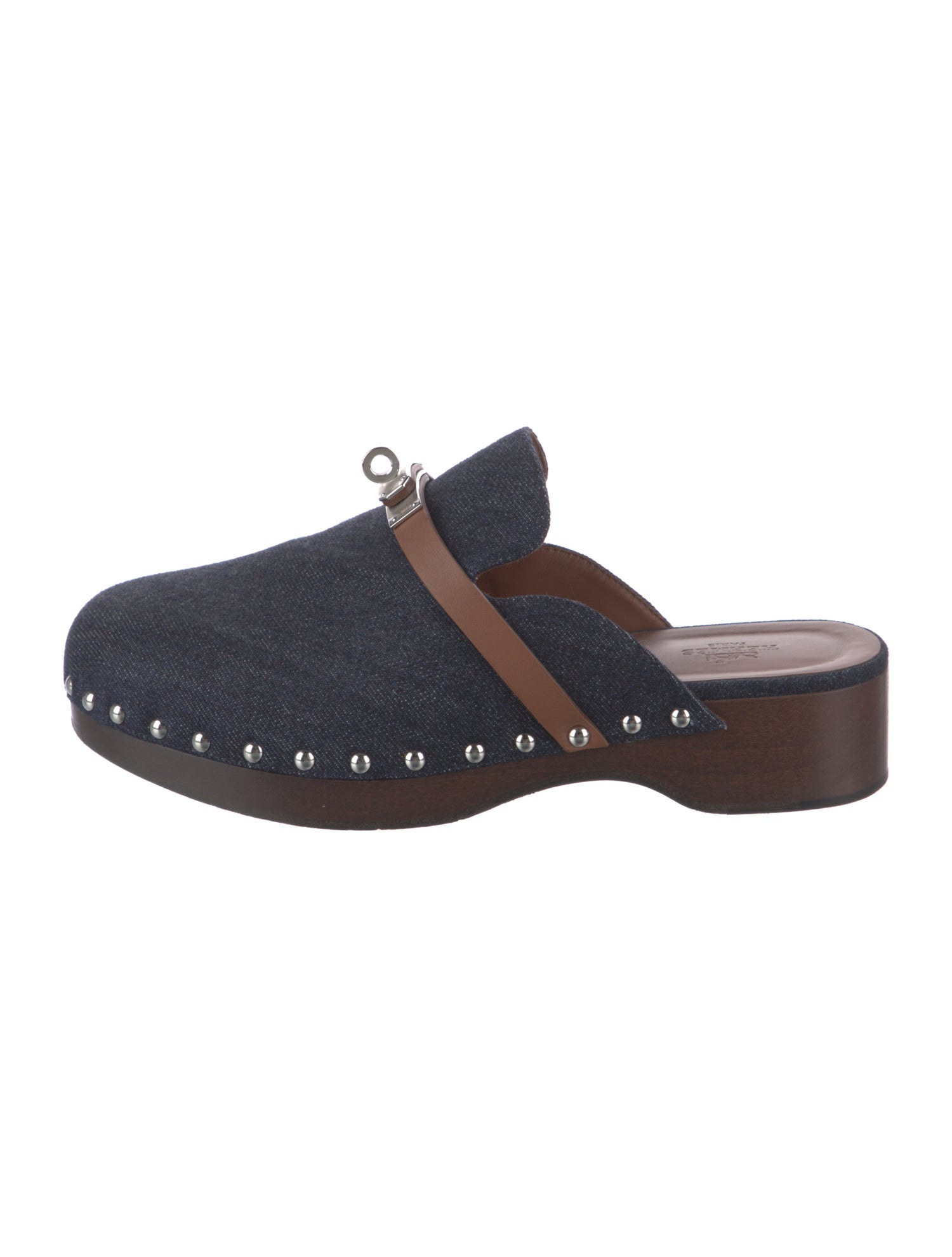 Hermès Carlotta Denim Mules