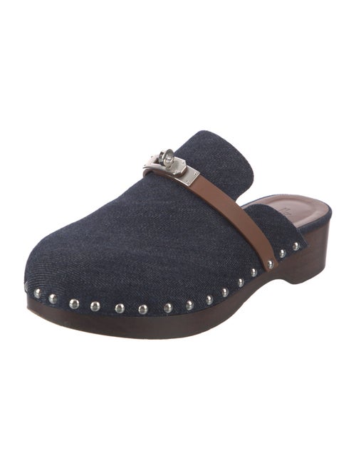 Hermès Carlotta Denim Mules