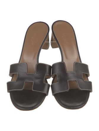 Hermès Oasis Leather Slides