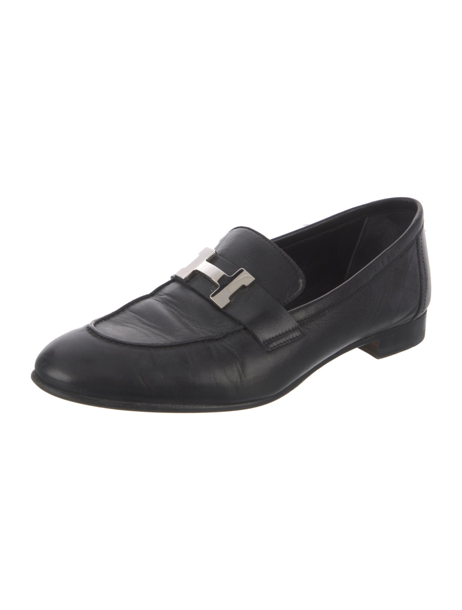 Hermès Paris Leather Loafers