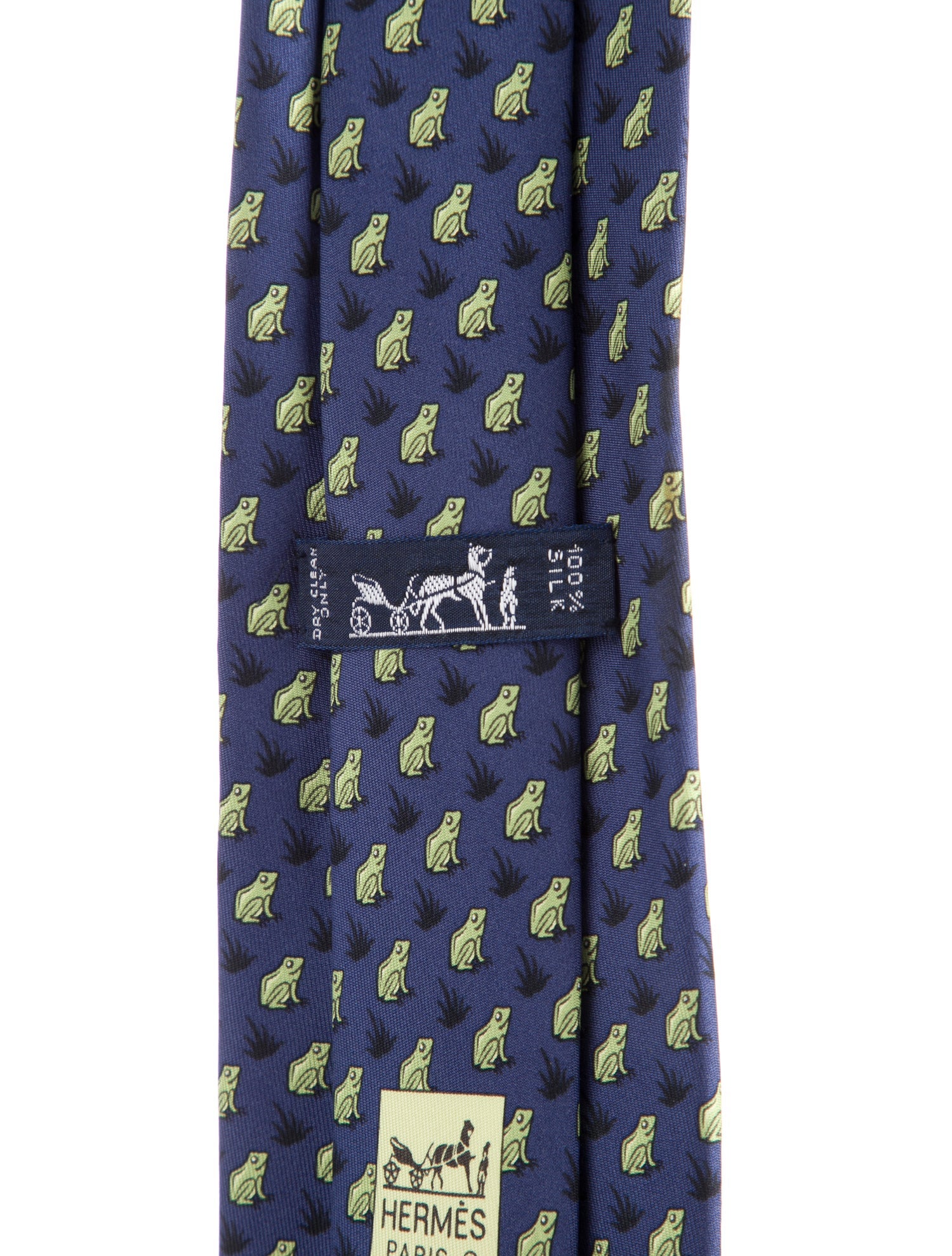 Hermès Pattern Print Silk Tie