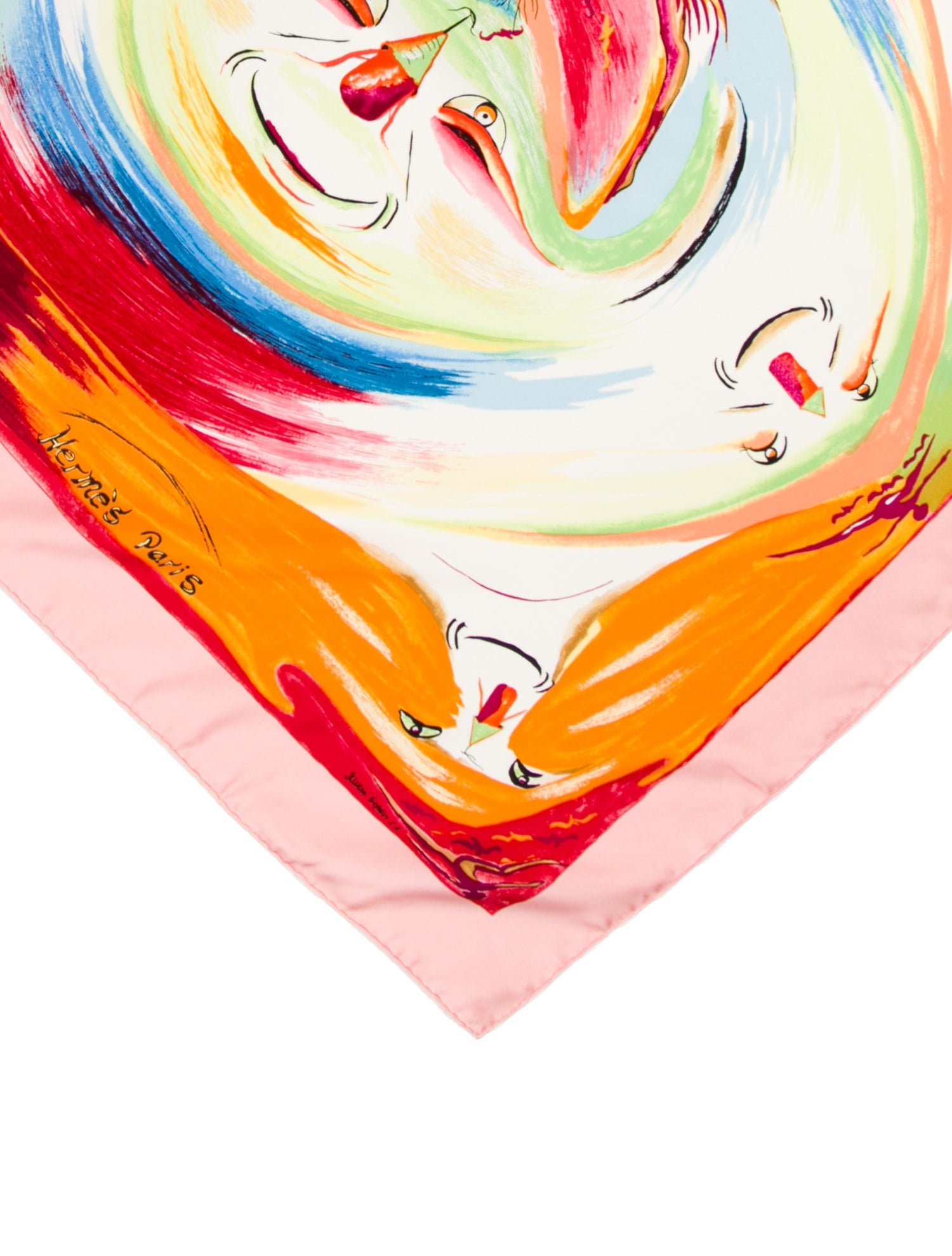Hermès Smiles In Third Millenary Silk Scarf