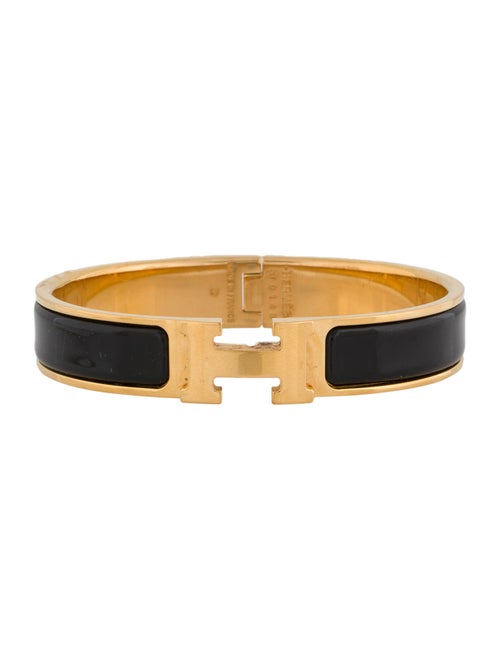 Hermès Clic H Enamel Bangle Bracelet