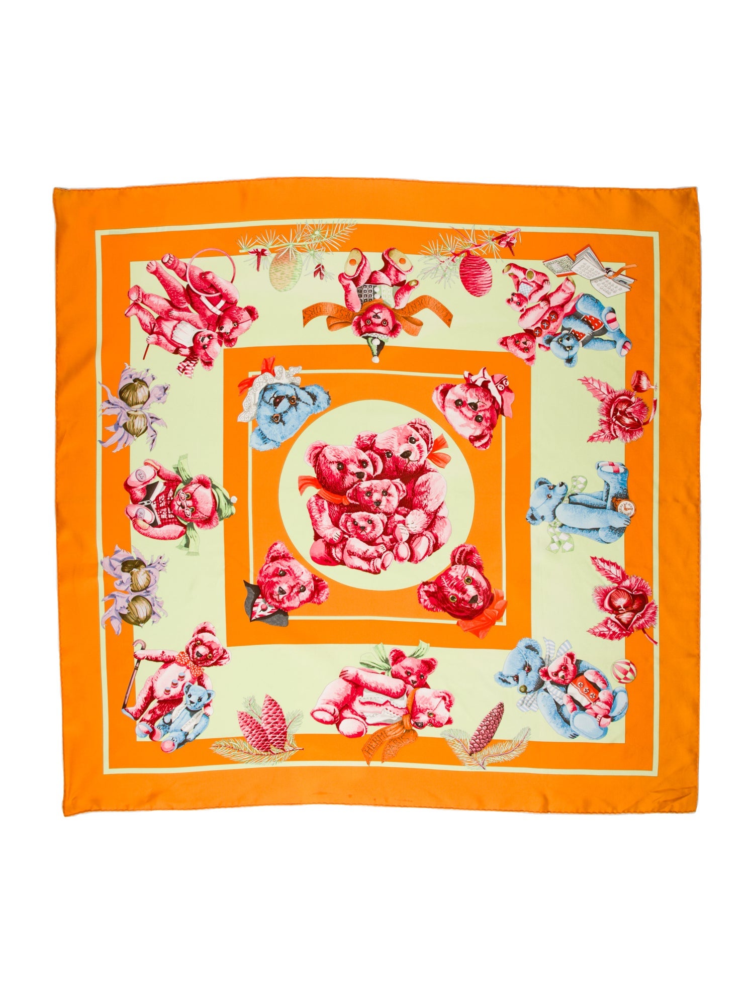 Hermès Confidents des Coeurs Silk Scarf