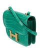 Hermès 2023 Shiny Alligator Mini Constance 18