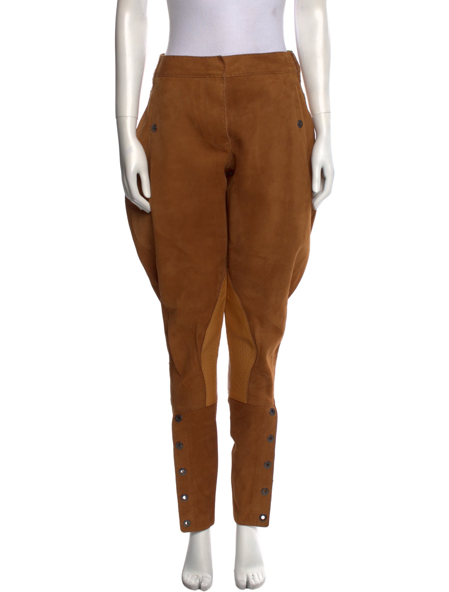 Hermès Leather Skinny Leg Pants