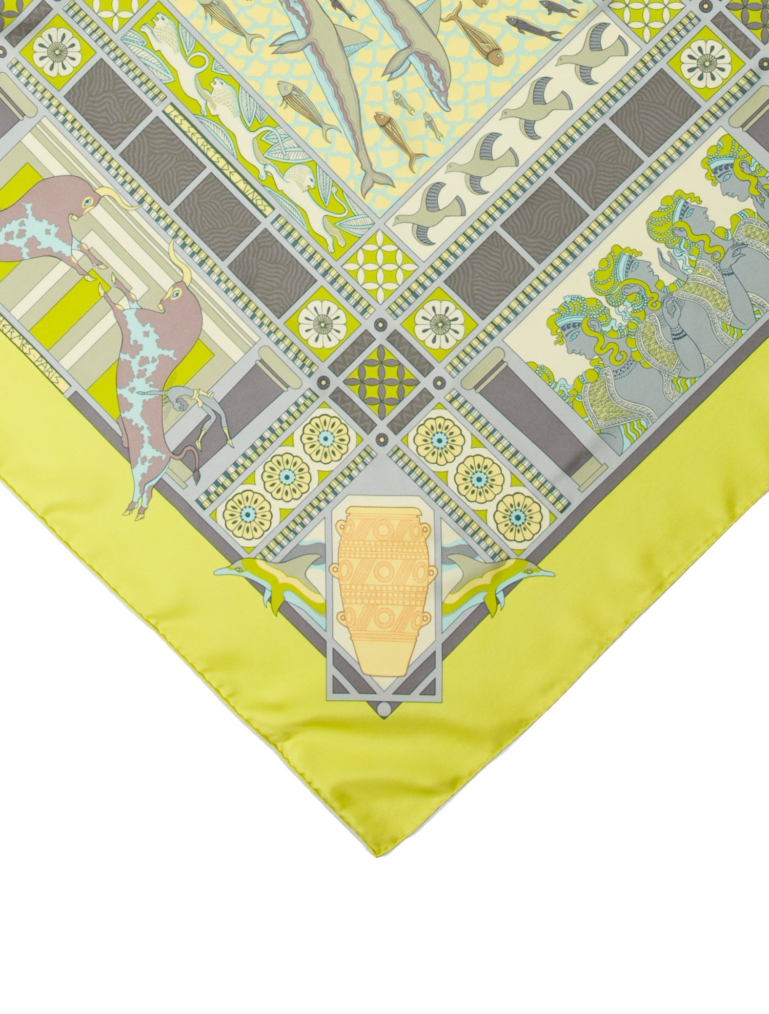 Hermès Les Secrets De Minos Silk Scarf