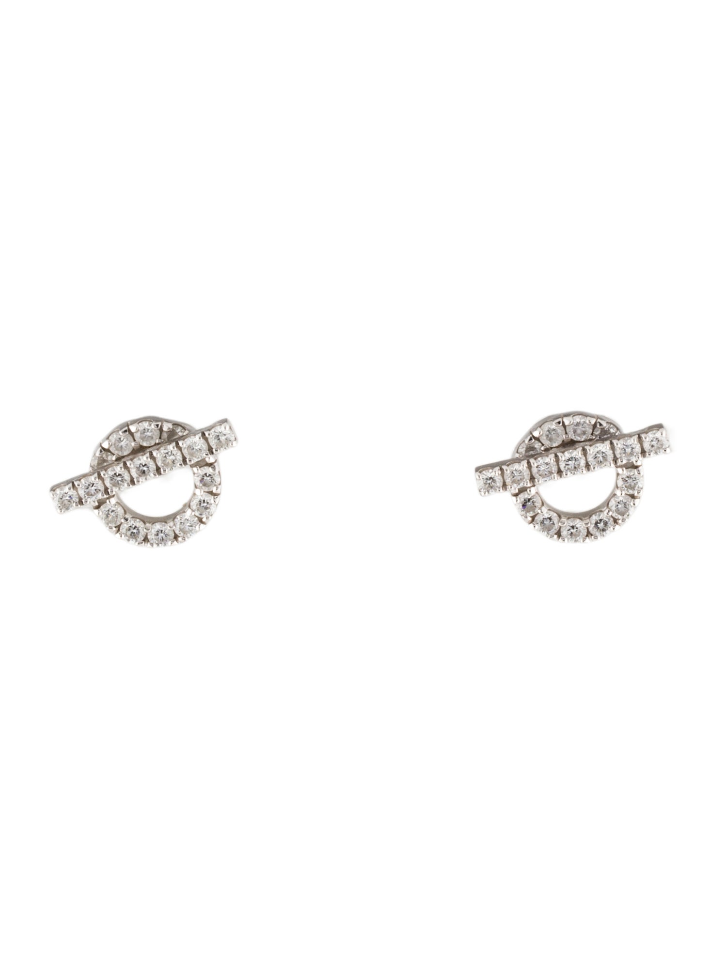 Hermès 18K Diamond Finesse Earrings