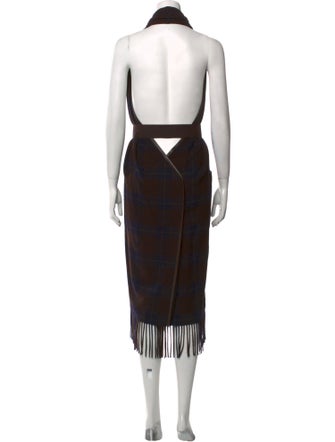 Hermès Cashmere Midi Length Dress